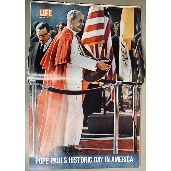 Life Magazine Vol 59 #16 Oct 15‎ 1965 Pope Paul VI USA, Mabel Mercer - Picture 2 of 8